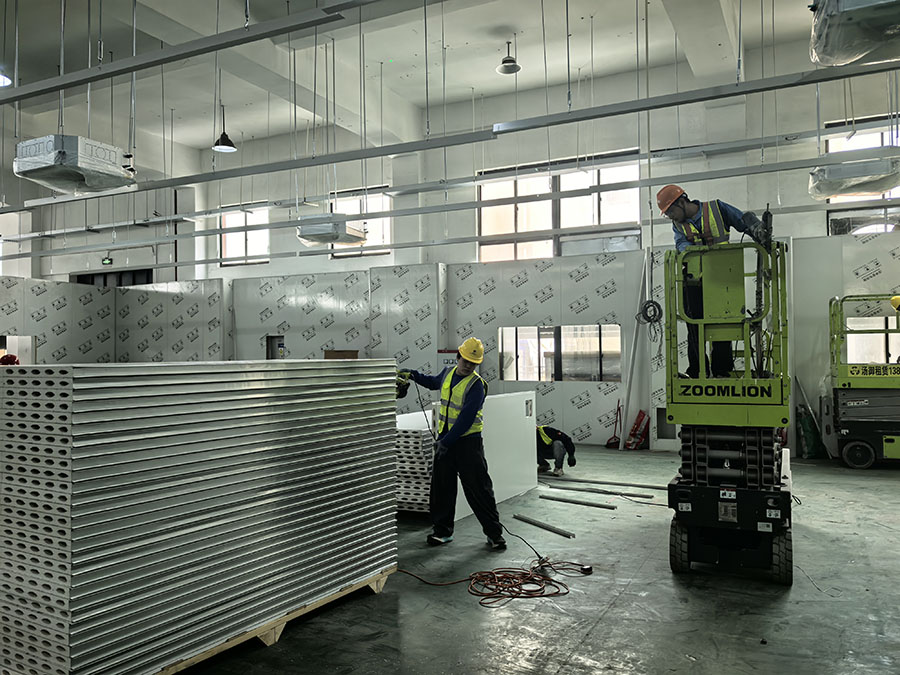 十萬級凈化車間裝修施工實(shí)拍圖片